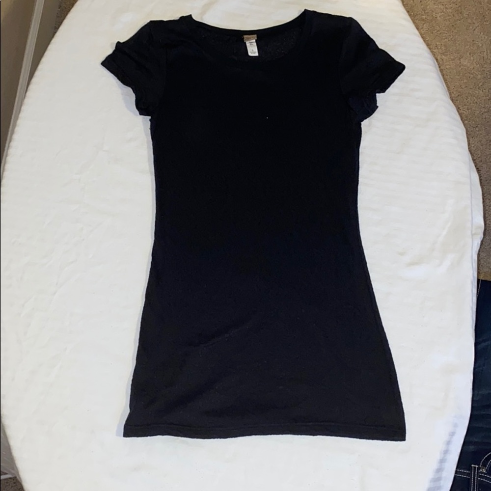 Bke black mesh pattern top
